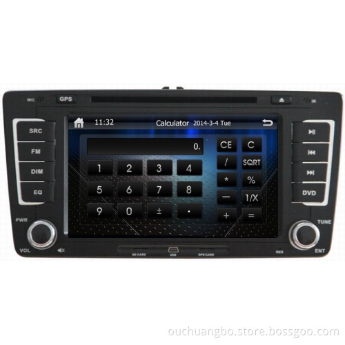 Ouchuangbo Car Auto-Radio DVD System for Skoda Octavia 2013 GPS Navigation iPod USB TV Mp3